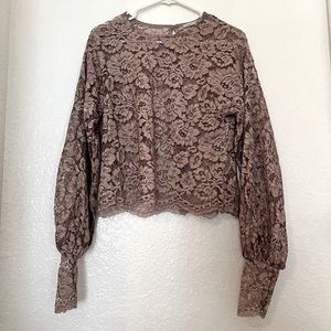 Zara floral lace top